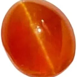 Original Certified Jeweltique! Brown Cats Eye Stone 4 Carat Original Certified AAA+++ Quality Sri Lankan Lehsunia Vaidooryam Gemstone लहसुनिया रत्न Genuine Vaiduryam Lehsuniy Ratna For Ring-image-0