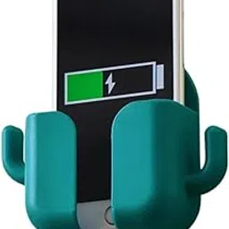 DSNS Mobile Wall Mount Holder Remote Stand Phone Holder for Charging AC/TV Storage Box, All Smartphones | Pack of 1 (Green)-picture-18