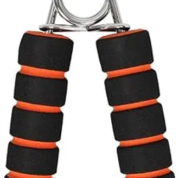 vector x Dual Color Foam Handgrip, for Men & Women for Gym Workout Hand Exercise Equipment to Use in Home for Forearm Exercise, Finger Exercise Power Gripper (Black-Orange)-picture-47