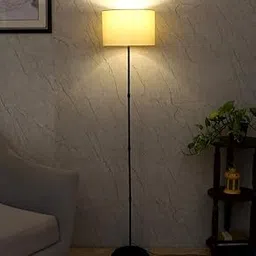 tu casa Foldable Metal Floor Lamps with Off-White Shade for Home Décor, Bedrooms, Living Room, Gifting, Diwali Decoration, Dining Space, Study Room, Restaurants (Height: - 57") - Bulb not Included-image-31