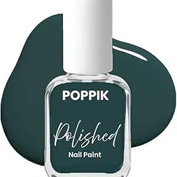 POPPIK Polished Nail Paint 8 ml | Quick-Dry | Long-Lasting & Chip-Resistant Nail Colour with Intense Pigment | Waterproof & Scratch-Proof | Satin Finish | Non-Toxic & Skin-Friendly (Shade 24)-image-32