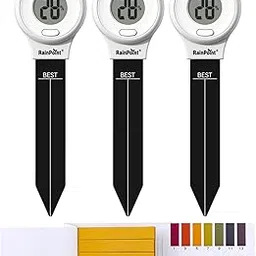 RAINPOINT Digital Compact Soil Moisture Meter for Indoor/Outdoor Plants, Soil Probe Hygrometer Sensor Tester Sets for Garden Lawn Farm, Easy Operation House Pot Plants Moisture Detector- 3 pcs-image-33