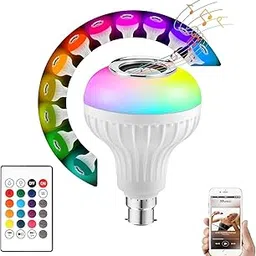 12W RGB B22 LED Music Bulb with Bluetooth Speaker by Remote-Controlled Color-Changing Disco Light for Home & Party – WiFi Enabled (1 Pcs)-picture-55