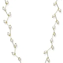 the missie life BY EVERSTYLISH | White & Gold Beaded Choker Necklace for Women | Dainty Minimal Seed-Bead Collar | Lightweight, Adjustable & Elegant Layered Fashion Jewelry Accessory-picture-22