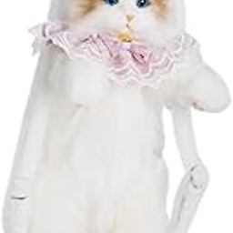 calandis CALANDIS™ Cute Cat Plush Backpack Adorable Soft Cartoon Backpack for Girls Child Women With Pink Collar-picture-37