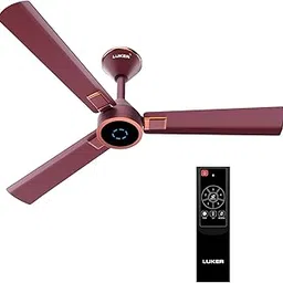 LUKER Alpha Galaxy 1320mm BLDC Ceiling Fan with Remote Control Energy saving For Living Room Low Noise & High Air Delivery 3 Year Warranty (Pack of 1, Matt Cherry Red Black Copper)-picture-26