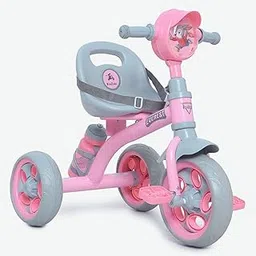 Fun Ride Tricycle Kids Musical Plug and Play Trike 1-4 Ys - Sipper, Seat Belt, EVA Tyre for Indoor and Outdoor - Trike for Boys and Girls - Up to 25 Kg - Made in India, Pink-image-12