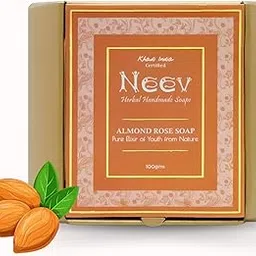 Neev Herbal Handmade Soaps Almond Rose Soap-Elixir of Youth From Nature - 100 Gms-picture-13