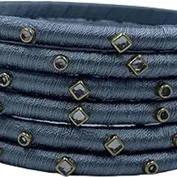 yaalz Silk Thread Kundan Embellished Bangles for Babies, Girls and Women for Festival, Traditional, Birthday, Everyday Office-casual wear/Return Gift in Multiple Colors-picture-10