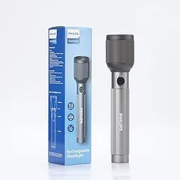 Philips 9W Torch Light, 3000mAh Handheld Flashlight Rechargeable and Stepless Dimming, 650 Lumens, 5 Lighting Mode, 450M Coverage, Portable Led Torch Light for Home, Camping, Hiking, Emergency-image-21