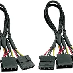 4-Pin IDE Male to Dual Female Y-Splitter Power Adapter Extension Cable for Hard Drives and Optical Drives (2 Pieces)-image-75