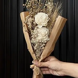 Flowers and Fillers || Brunch Bunch | Natural Dried Flower | Eco-Friendly Flowers for Home, Office, Bedroom, Table|Bouquet|pampass|Home Decor Decoration and Craft Items Corner-picture-14