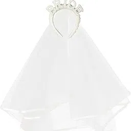 merishopp ™ Bride Headband with Veil Bride Headpiece for Wedding Bachelorette Prom|Clothing, Shoes & Accessories|Wedding & Formal Occasion|Bridal Accessories|Tiaras & Headbands-picture-44