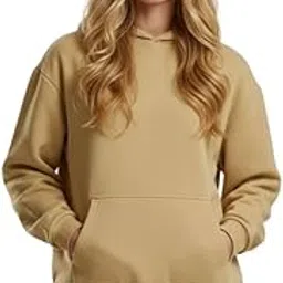 besick Hooded Solid Cotton Blend Full Sleeves Oversized Hoodies for Women-picture-23