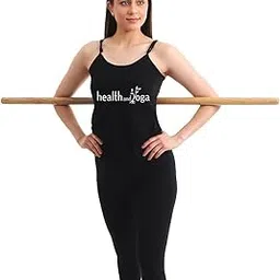 HealthAndYoga® StretchNHeal Pranayama Stick - Detachable Wooden Yoga/Exercise Pole - Opens Lungs, Corrects Shoulder Drooping, Hump Back & Alignment- Improves Body Posture (Brown, XL - 48")-image-52