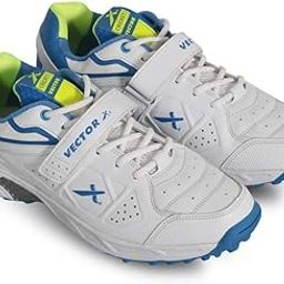 vector x CKT-200 Cricket Shoes for Men's (White-Blue-Green) (Size-11)-picture-2