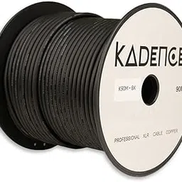 Kadence 90 Meter Solderable Mic Cable Roll For Making Microphone Cable, XLR Cable without jack Pure Copper Solderable Mic cable 64 Strand breeding,2 Core (Black)-picture-26