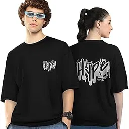 twinny zone Couple T-Shirts Cotton | Oversized Tshirt for Men Women Love (Set of 2 | Regular Fit | OSHS CT1) image 1