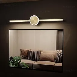 Murphy 16W+2W LED Mirror Light | 3 Color Changing (White/Warm/Natural) | Full Brass Finish – Sun Model, Modern Over Mirror Vanity Light | Pack of 1 | 2-Year Warranty-image-14