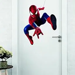 Techgifti Door Wall Stickers (Multicolor, Size - 71 Cm X 45 Cm) Single Spiderman Door Sticker for Living Room, Bedroom, Office Wall Sticker (Door 18)-picture-30