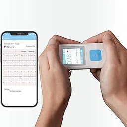 Portable ECG Monitor, Heart Rate Monitor with LCD Screen and Storage, Wireless Home Use Heart Monitoring Devices Compatible with Smartphone and PC-picture-13
