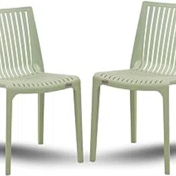 Supreme chairs Oasis Designer Armless Plastic Chair for Dining Room, Restaurent, Cafeteria and Office use (Colour : Frosty Green ; Count : 2)-image-51