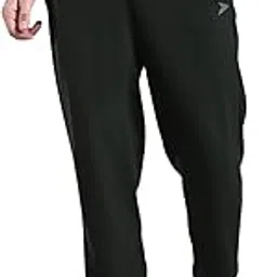 FITINC Soft Cotton Black Joggers for Men | Regular Fit Summer Jogger for Gym, Running, Walking, Training with Zipper Pockets & Cuffed Ankles for Casual Outings-picture-19