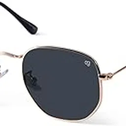 ockhi Stylish Polarized Black Hexagonal Sunglasses For Men & Women|Full Rim|100% UV Protection-picture-31
