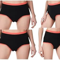 Women's Period Panties I Highrise I Pack of 4 I for Medium to Heavy Flow I Menstrual Underwear I Leakproof and Reusable-picture-13