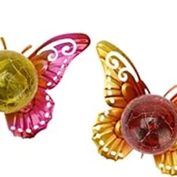 Jazzy Pearls® 2Pcs Butterfly Shape Solar Garden Art for Courtyard Lawn Outside|Home & Garden | Yard, Garden & Outdoor Living | Outdoor Lighting | Landscape & Walkway Lights-image-81