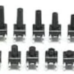 4 pin Micro Switch 6X6X 5MM-25mm (each 10 pcs) Tactile Push Button Switch 4Pin micro Push Button (10, 5mm)-image-3