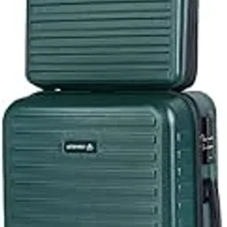 Hard-Sided Polycarbonate Cabin Trolley Luggage With Spinner Wheels 20 Inches With Hard Shell Laptop Backpack (Forest Green)- Starklite, 55 Cm, Small-image-21