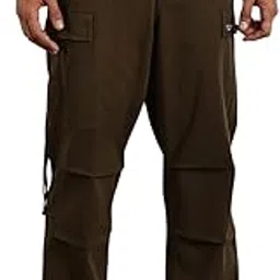 Loose Fit | 6 Pockets | Cargo Pants | Solid Colors | Cricket Club | 100% Cotton | Pants for Mens-image-22