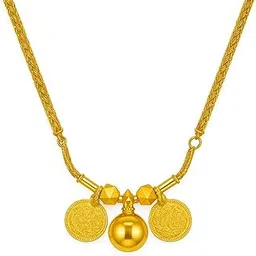 Gold Plated Long South Indian Mangalyam Bottu Mangalsutra Designs Traditional Thali Chain Necklace.-image-24