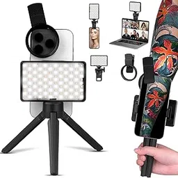 120 Led Tattoo Light Kit with 52mm CPL Filter Lens, LED Tattoo Photography Video Lights with Tripod and Clip, Tattoo Equipment Supplies for Taking Tattoo Photos Remove Glare-picture-27