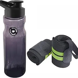 Shaker Sports Bottle Combo of Gym Water Bottle with Wrist Support Band Gym Workout| Wrist Wrap| Weight Lifting | Sports (BPA Free Gym Shaker Bottle 600 ml) | Stylish Sipper for Men & Women-picture-10
