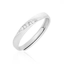 925 Sterling Silver Silver Designer Ring | Band Ring | Adjustable Ring | Gift for Women and Girls | With Certificate of Authenticity and 925 Stamp-image-0