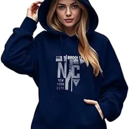 ausk Hoodie||Loose fit Printed Sweatshirt Hooded Neck for Women-picture-12