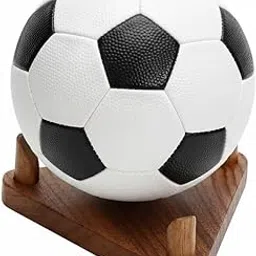 ARTIST INTERNATIONAL Premium Wood Ball Display Stand - Triangular Design, Multi-Sport Holder for Basketball, Soccer, Volleyball, Football-picture-31