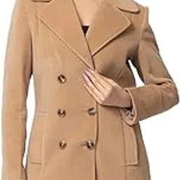 eleveight Winter Wear Soft & Warm Woolen Polyester Self Knit fabric Full Sleeve Coat For Women's-picture-27