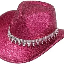 myaddiction Western Cowboy Hat Retro Style Cowgirl Hat for Role Playing Festival Pink Red-picture-20