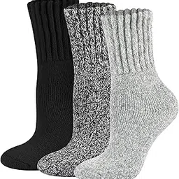 coziwill socks Boot Socks for Women Thermal Warm Socks for Men Winter Thick Hiking Crew Socks Women Youth 3/5 Pairs 5-10-picture-38