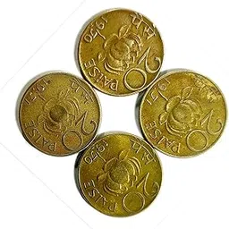 HISTORICAL INDIA - Set Of4 Coins Collection For Students, Brown-picture-25