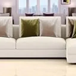 WOODZONE HANDICRAFTS 3 Seater Velvet Upholstered Sofa Set – Elegant Home & Office Furniture-picture-18