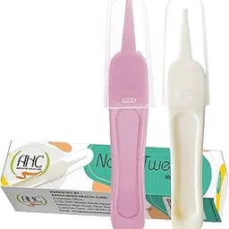 Zikku Baby Nose Cleaner Safe and Gentle Nose Cleaner for Kids and Newborns Babies, Nasal Tweezer/Nose Plucker for Baby, Remove Dust Particles and Mucus for Comfortable Breathing (Pink + White)-image-63