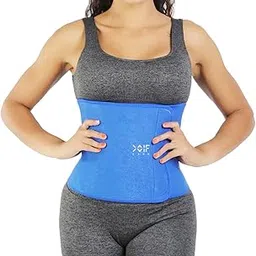 COIF Premium Sweat Waist Trimmer for Women and Men - Abdominal Belt After Delivery - Tummy Shaper - Body Shaper for Exercise & Workout, Stomach Fitness (Free Size)-image-23