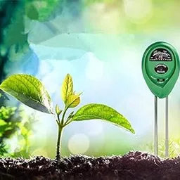 3-in-1 Solar Soil Moisture Light and PH Acidity Meter Plant Tester Round Shape Soil Thermometer-image-1