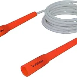 Babbler BS-150 White Orange Skipping Rope With 5mm Coloured Rope With Rope Adjuster and Slim Handle Long Size For Easy Grip (Tin Box Packing), Pack of 1 Piece Fitness Jump Rope-image-58