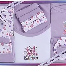 Newborn Baby Gift Set – 13 Pieces Soft & Comfortable Baby Essentials Ideal for Baby Shower & Newborn Gifts (Purple)-picture-50