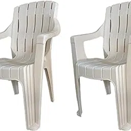 CELLO Hercules Chair Set of 2, White | Unbreakable, Durable & Strong |Blended PP Material, Easy to Clean |Plastic Chair for Living Room, Home & Office | 3 Years Warranty - Manufacturing Defects-picture-20